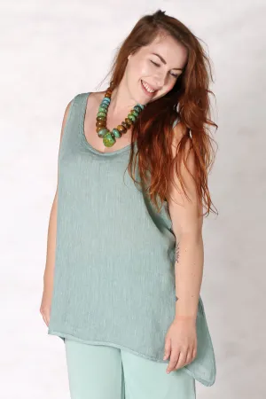 1196 Linen Tank Mint-U