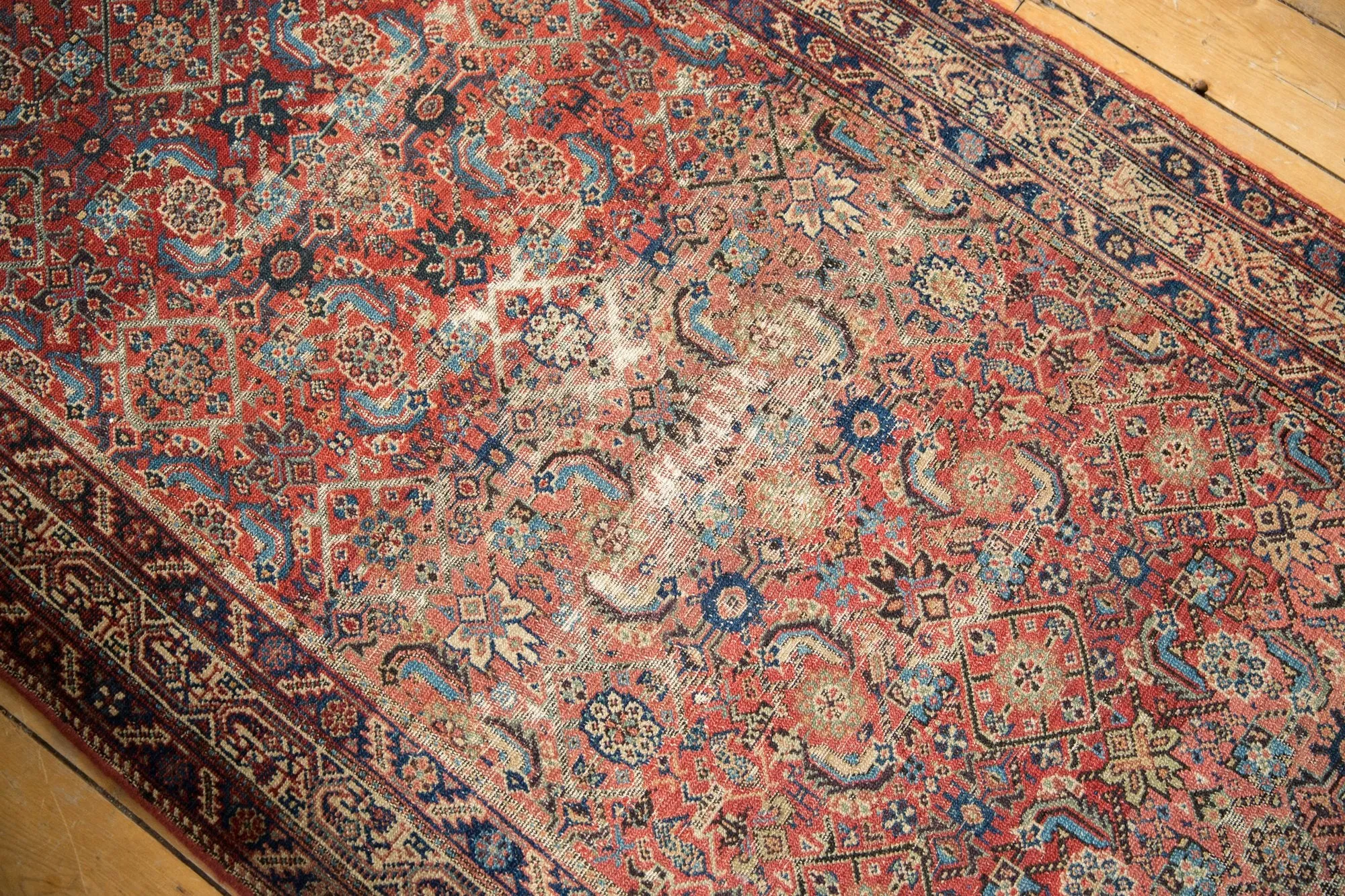 3.5x15 Antique Malayer Rug Runner