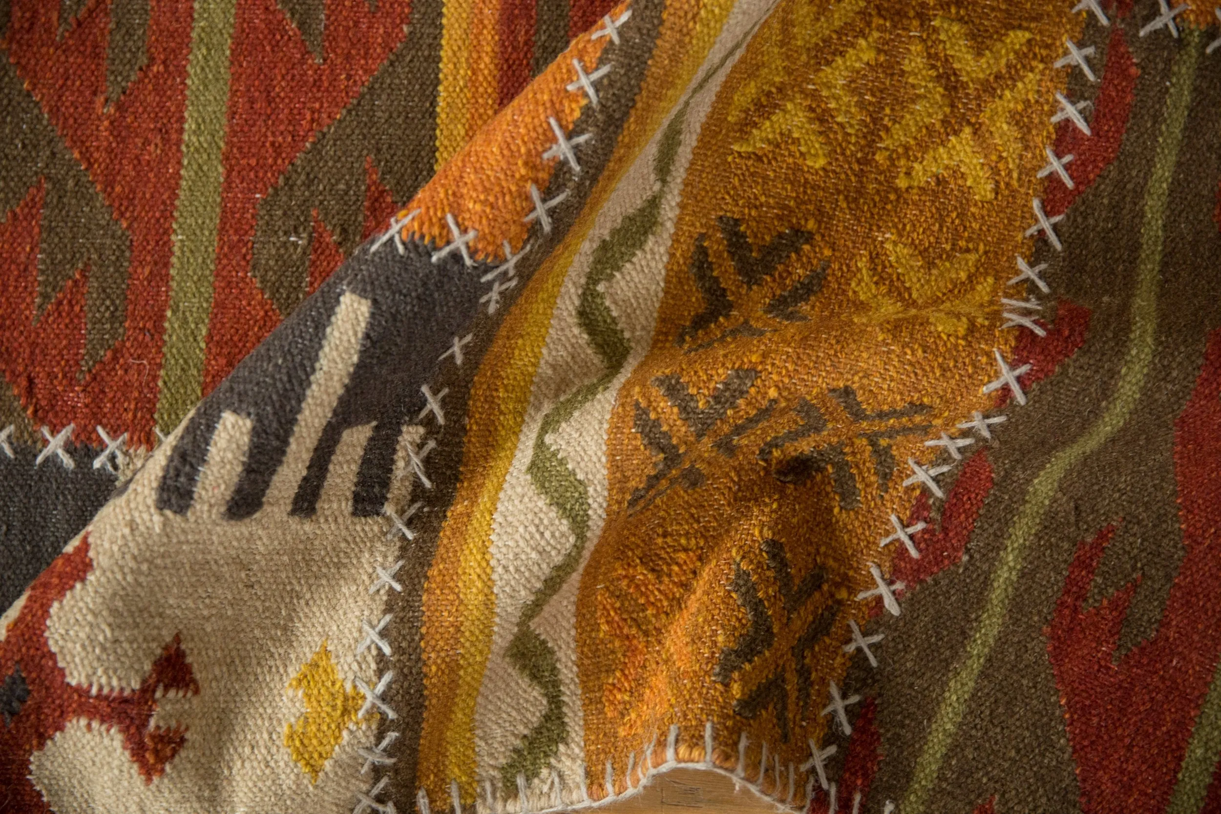 3x11.5 New Patchwork Kilim Rug Runner