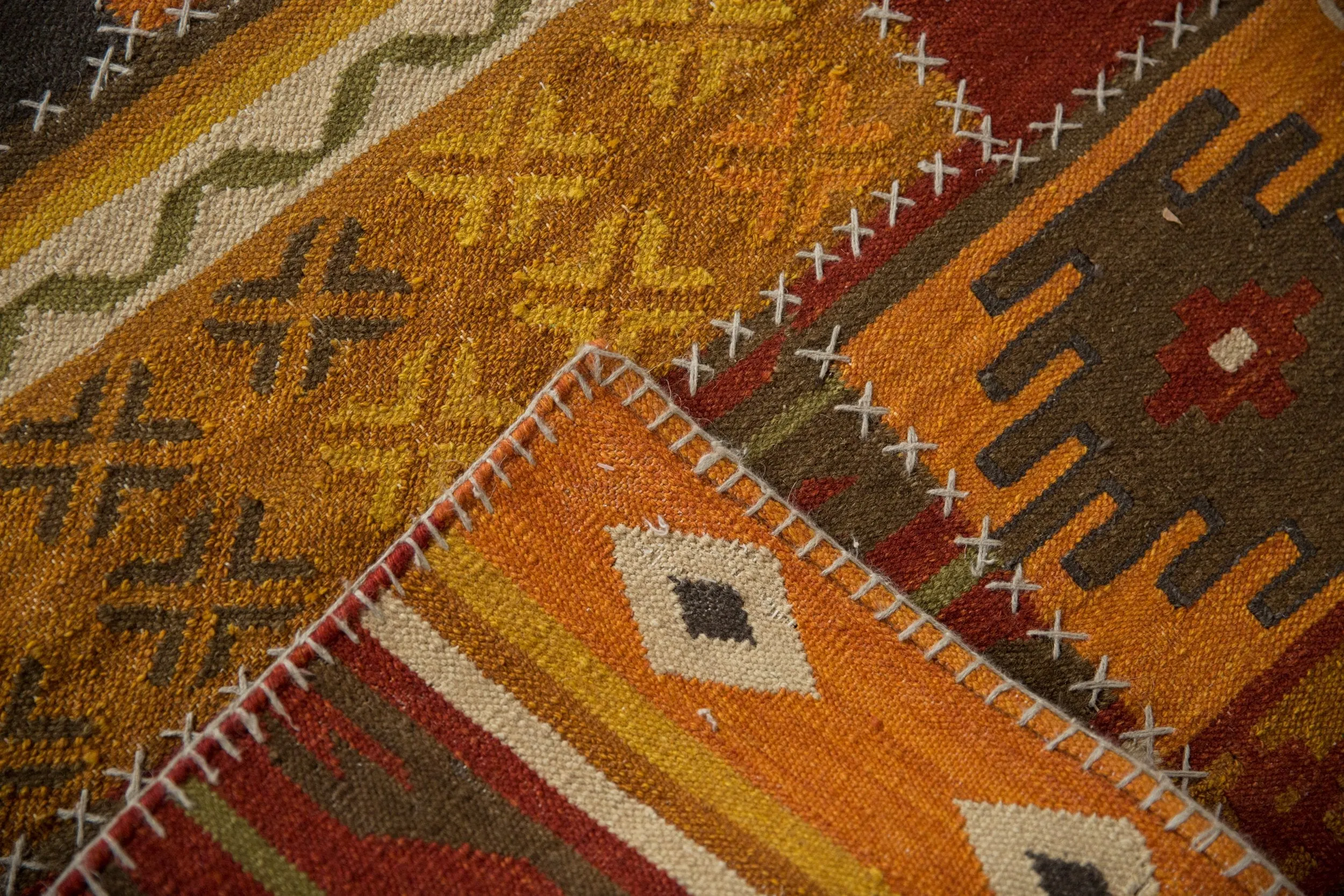 3x11.5 New Patchwork Kilim Rug Runner