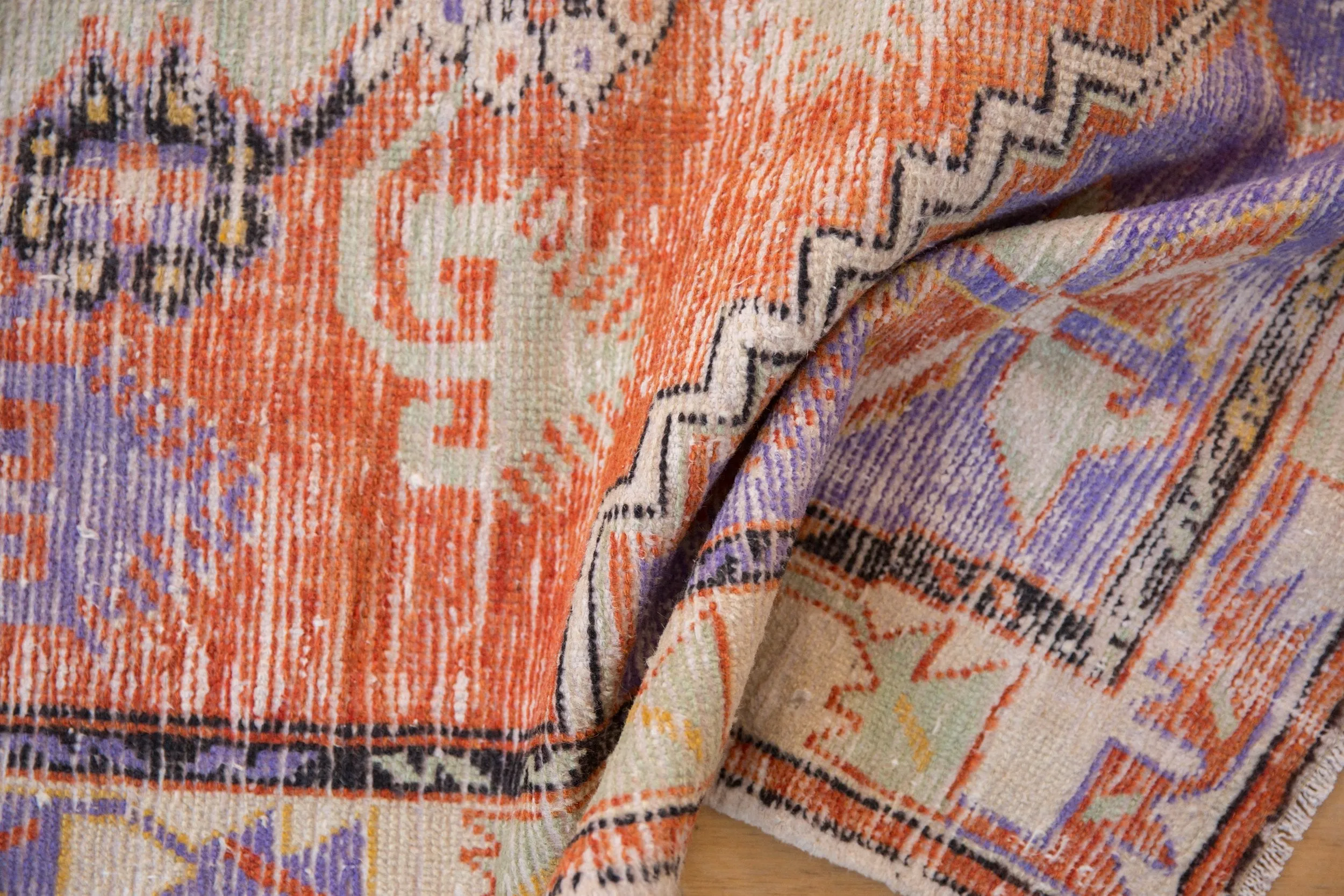 3x6 Vintage Distressed Oushak Rug Runner