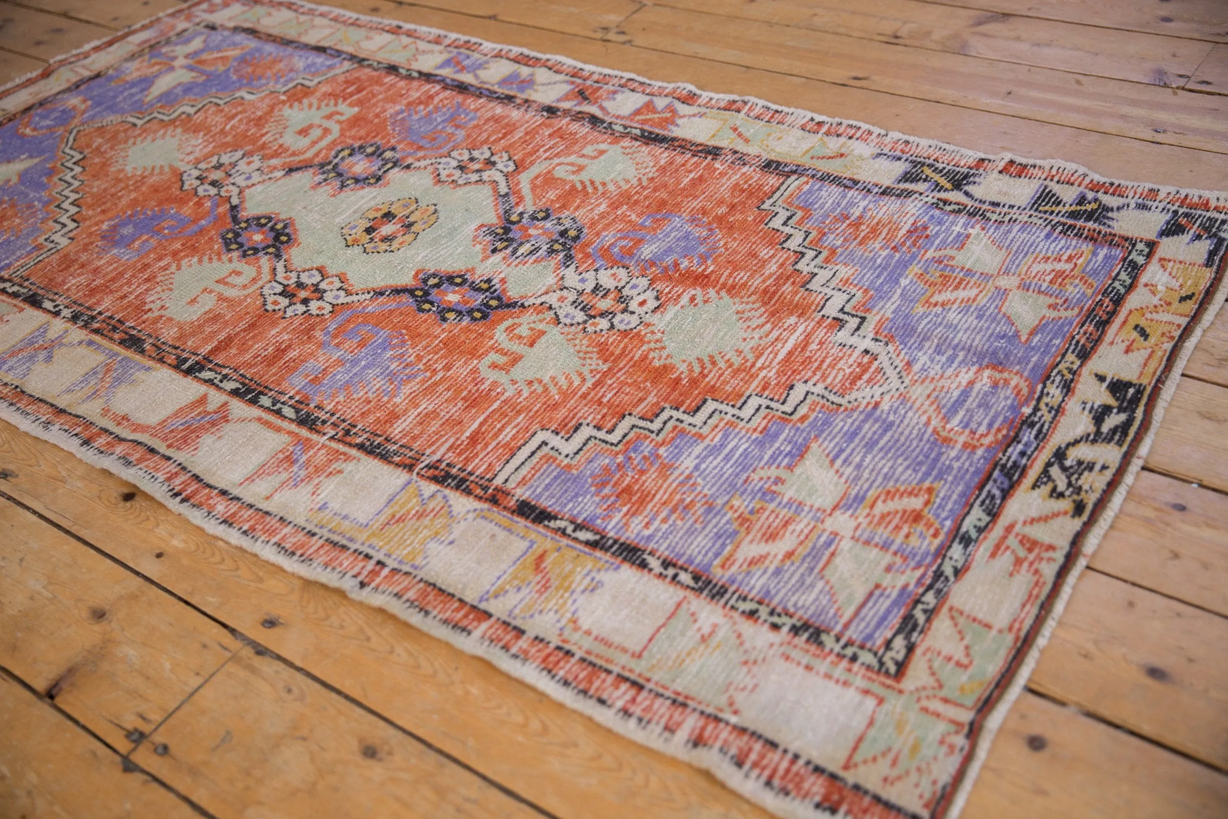 3x6 Vintage Distressed Oushak Rug Runner