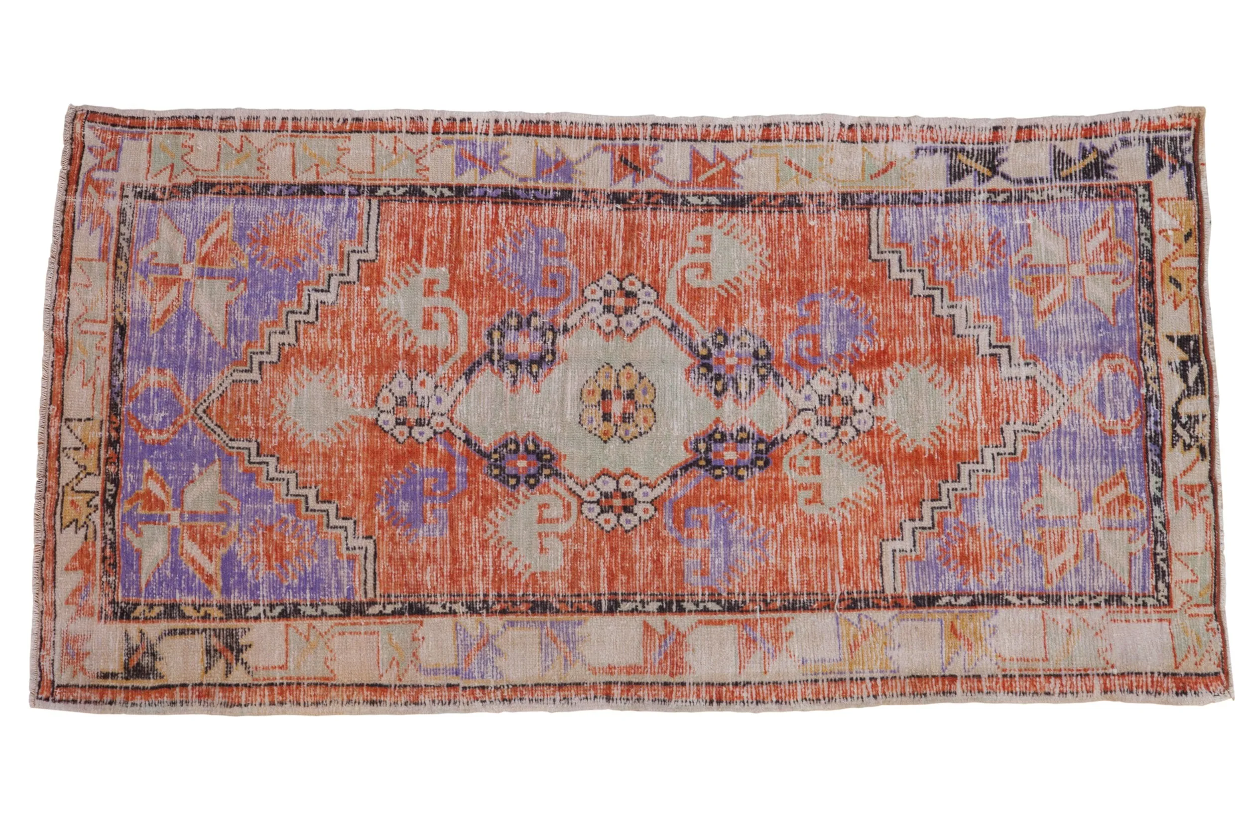 3x6 Vintage Distressed Oushak Rug Runner