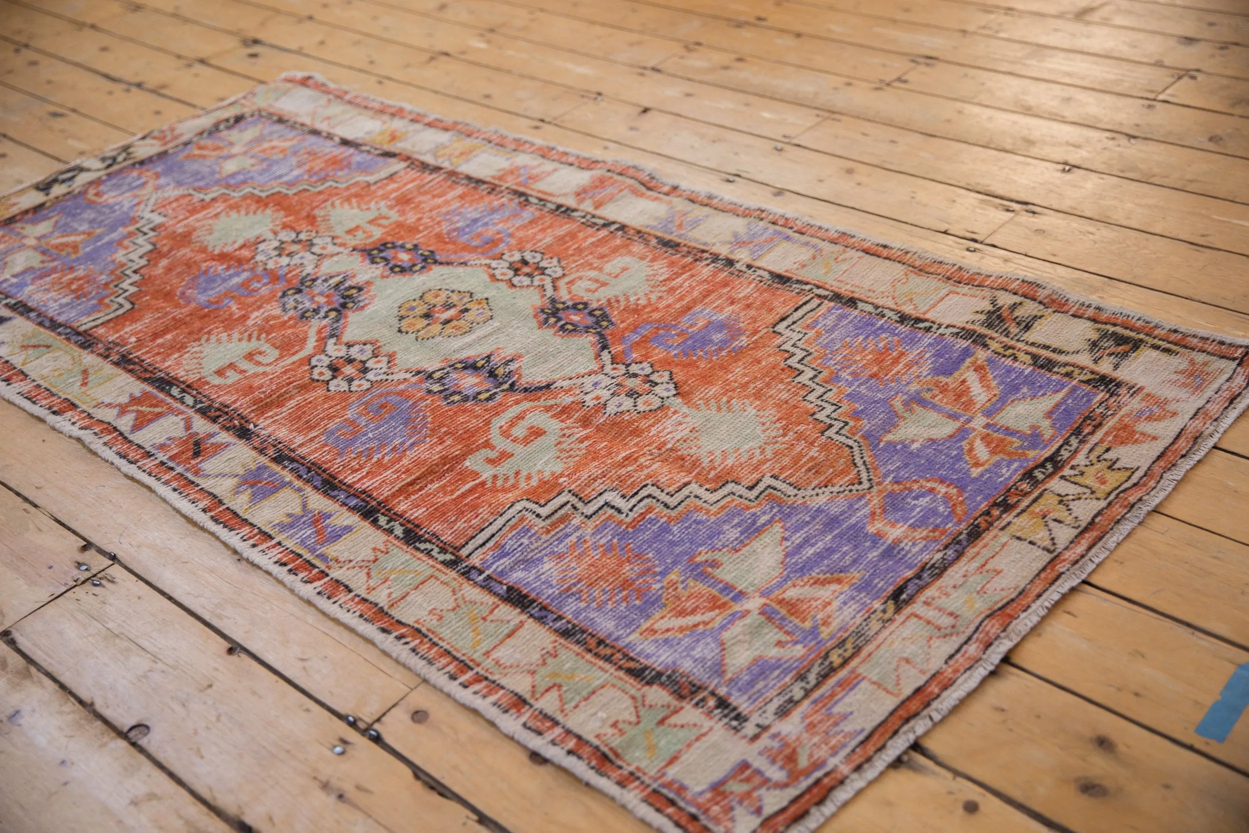 3x6 Vintage Distressed Oushak Rug Runner