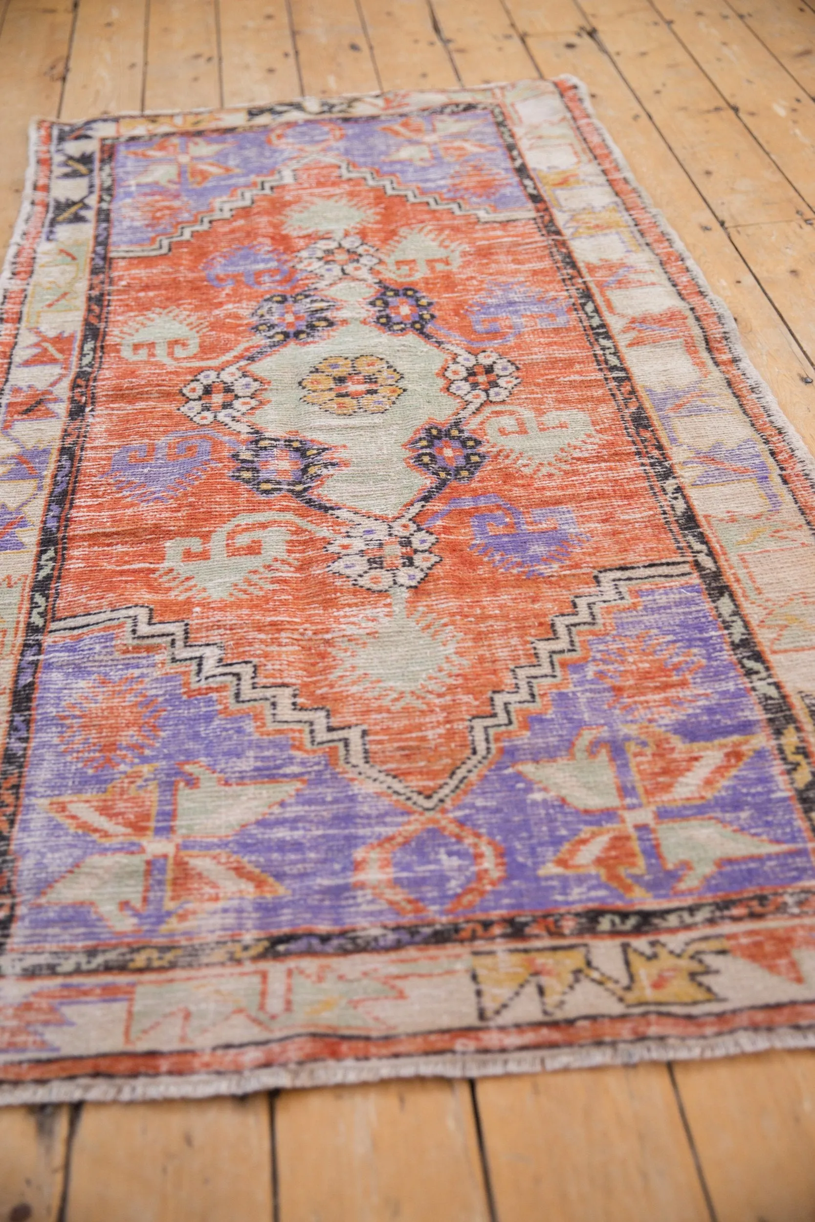 3x6 Vintage Distressed Oushak Rug Runner