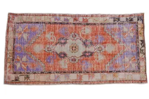 3x6 Vintage Distressed Oushak Rug Runner