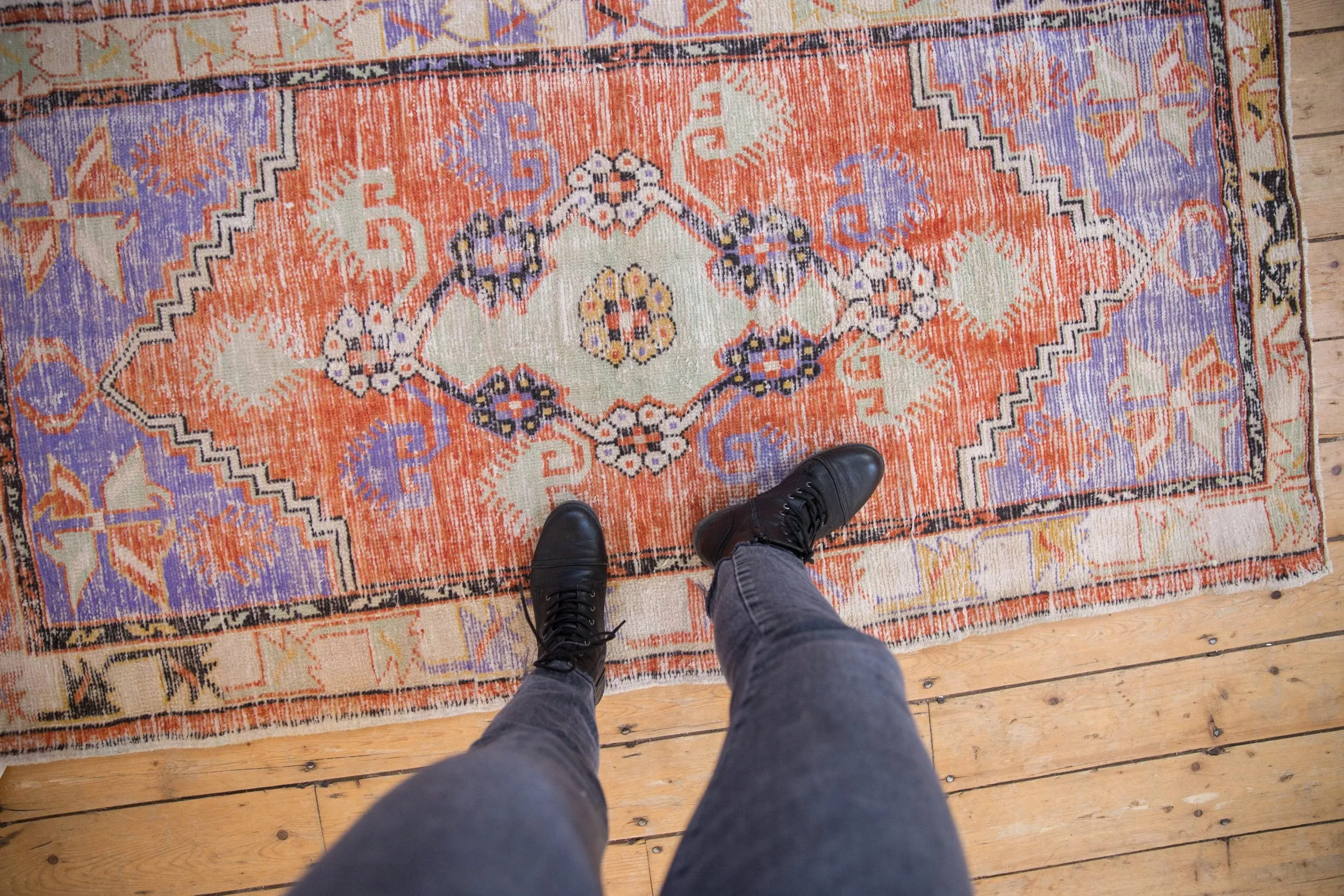 3x6 Vintage Distressed Oushak Rug Runner