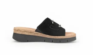 '42.892.47' women's wide fit (H) slides - Black