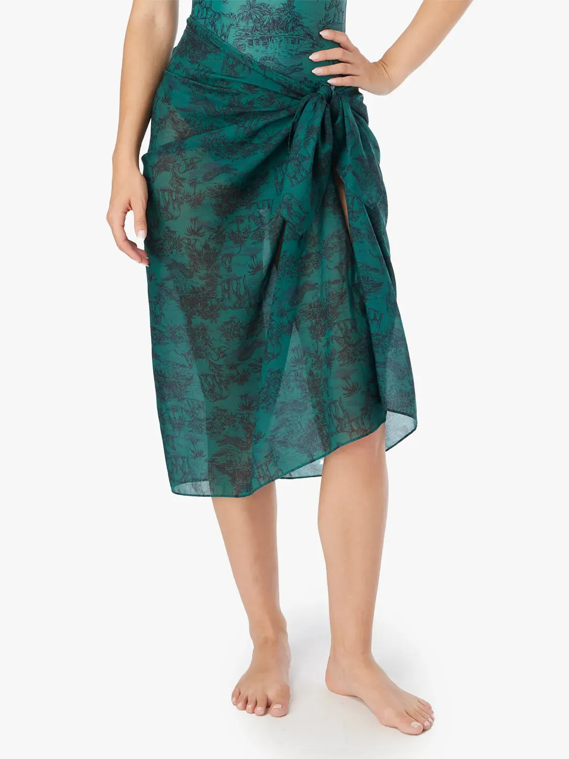 Amagansett Sarong | Jungle Toile