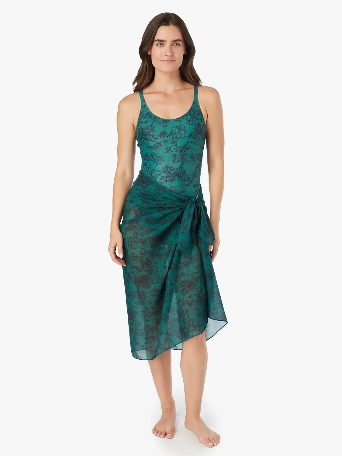 Amagansett Sarong | Jungle Toile