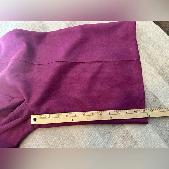 Anthropologie Avec Les Filles Davina Purple Suede Coulottes (Size S)