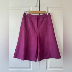 Anthropologie Avec Les Filles Davina Purple Suede Coulottes (Size S)