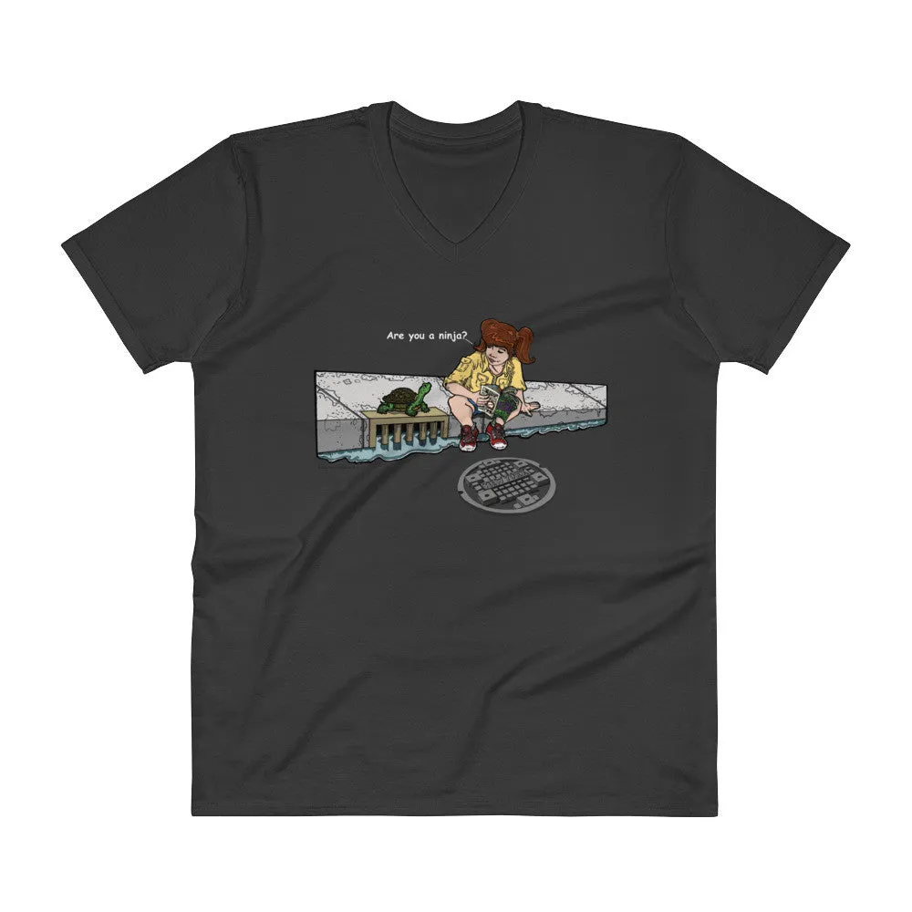 Are You a Ninja? April in New York V-Neck T-Shirt