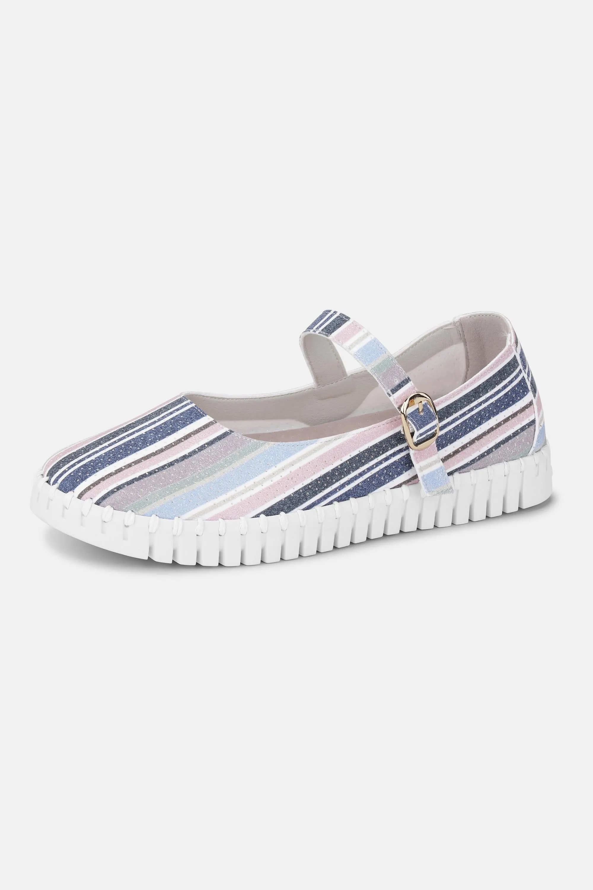 Ballerina Gestreift - Lotus White