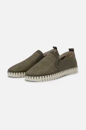Bequeme Herrenschuhe - Deep Olive Pearled Ivory