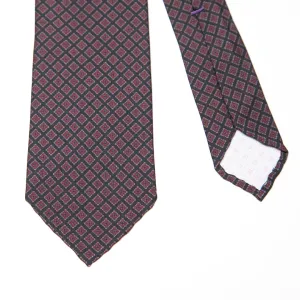 Black Medallion Silk Tie