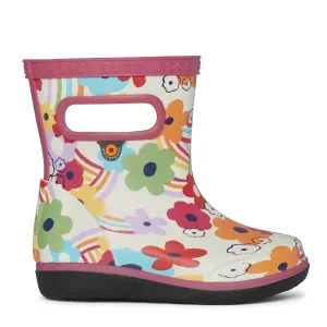 Bogs Skipper II Rainboot - Rainbow Flower Bone