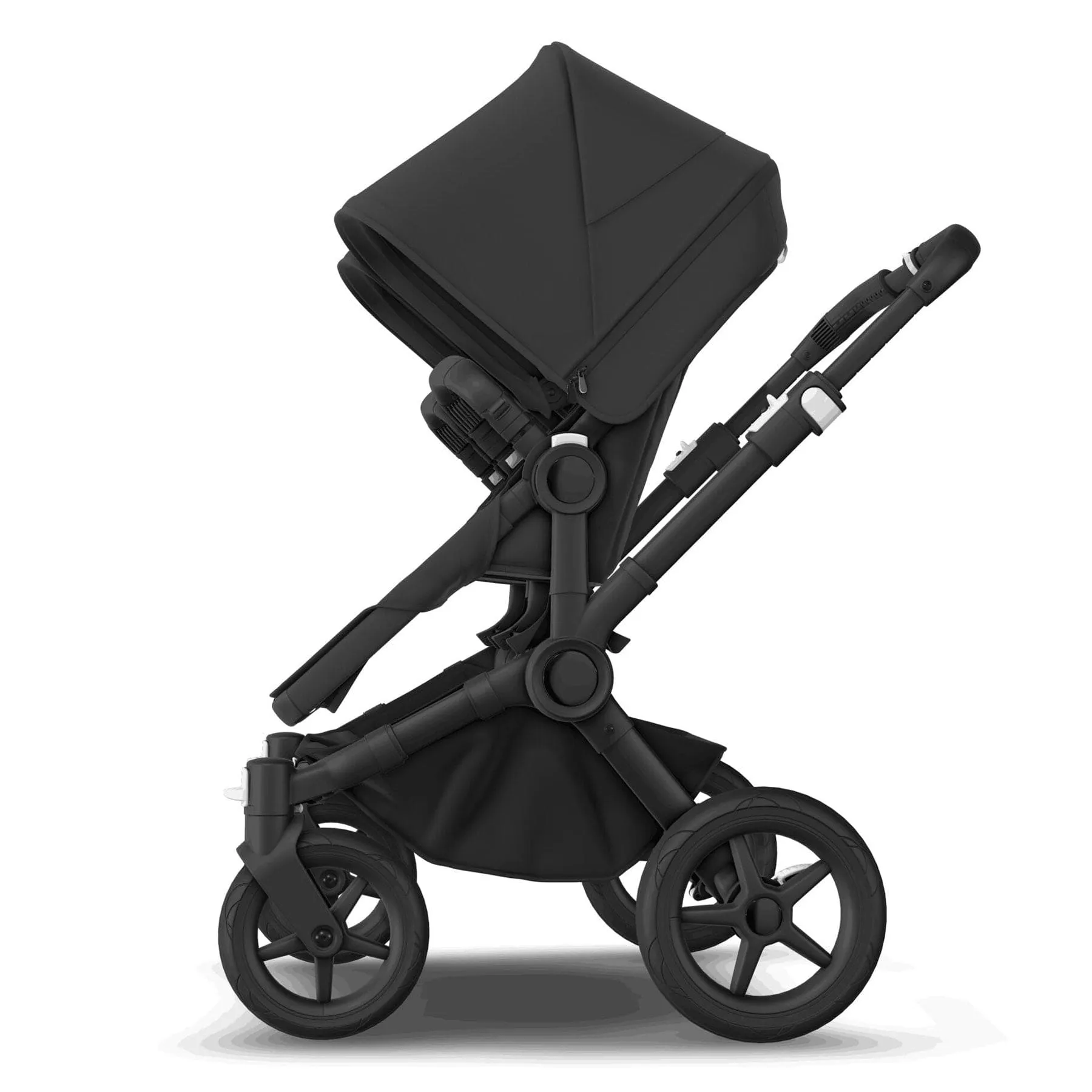 Bugaboo Donkey 5 Twin Complete Turtle Travel System in Midnight Black