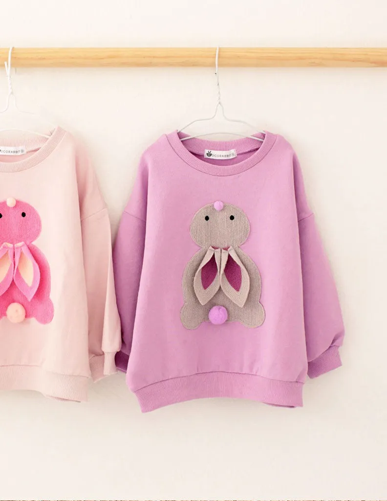 Bunny Pom Pom Jumper and Leggings Set Lilac