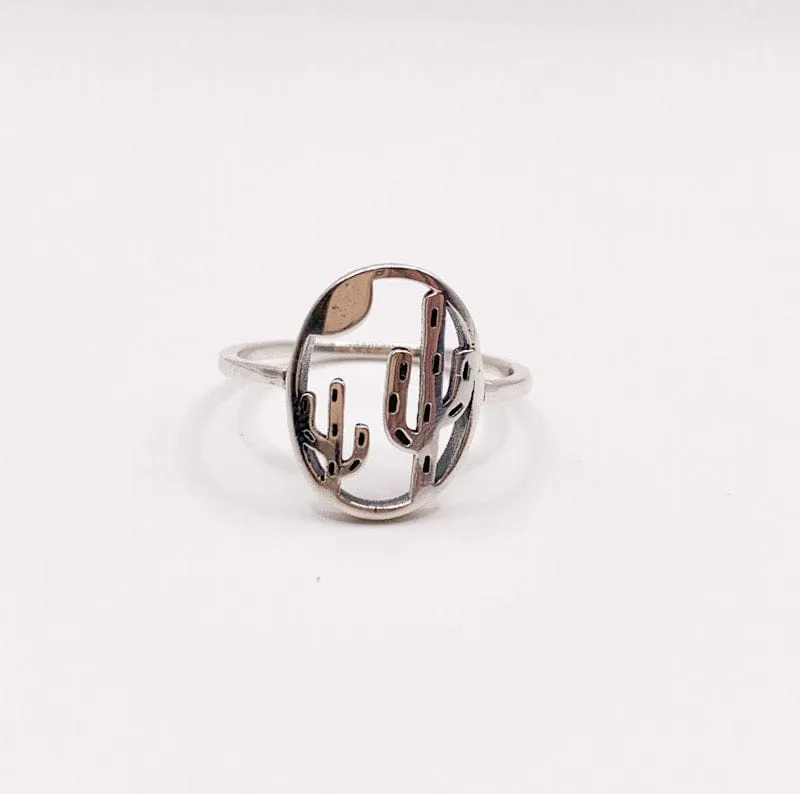Cactus Inlay Ring