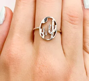 Cactus Inlay Ring