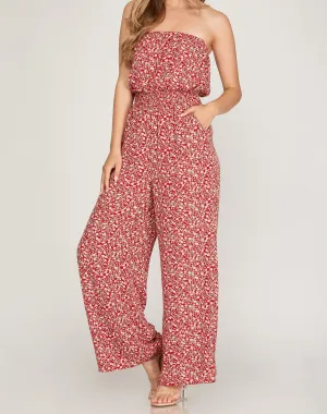 CAMILA JUMPSUIT - RED