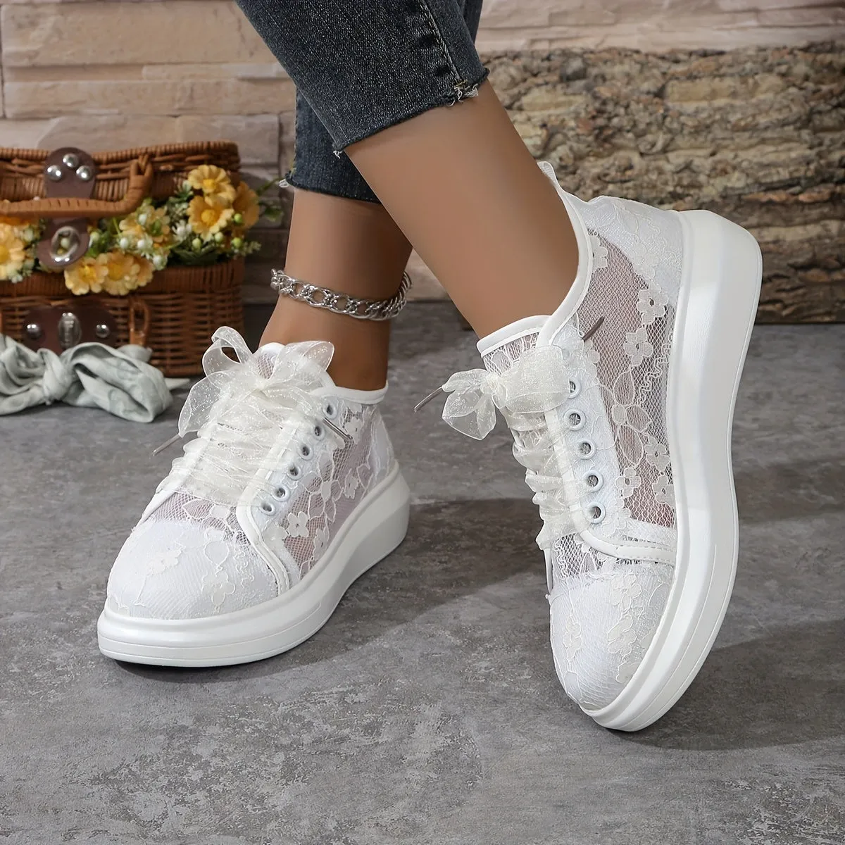 Celestia™ | Stylish Lace Up Sneakers