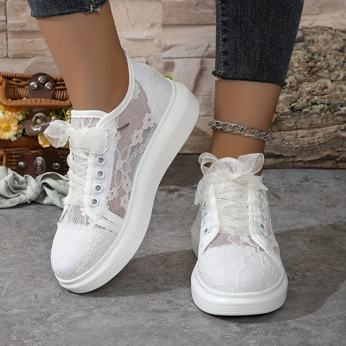Celestia™ | Stylish Lace Up Sneakers