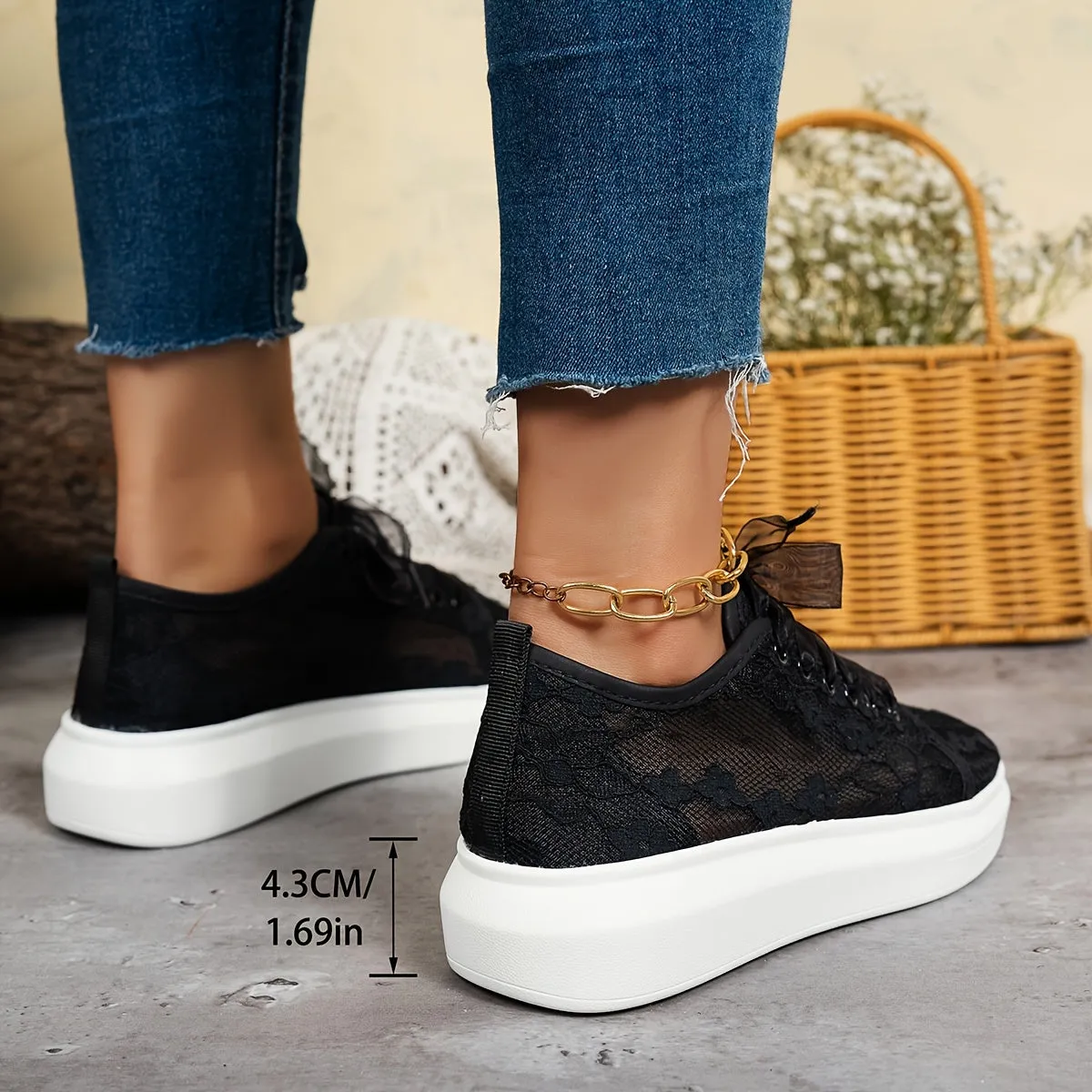 Celestia™ | Stylish Lace Up Sneakers