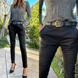 Dafna Black Herringbone