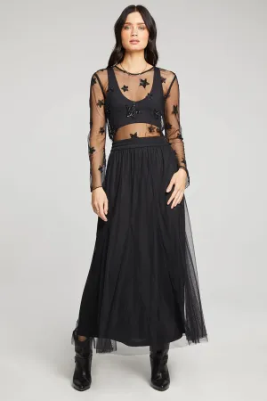 DAMON SKIRT - BLACK TULLE