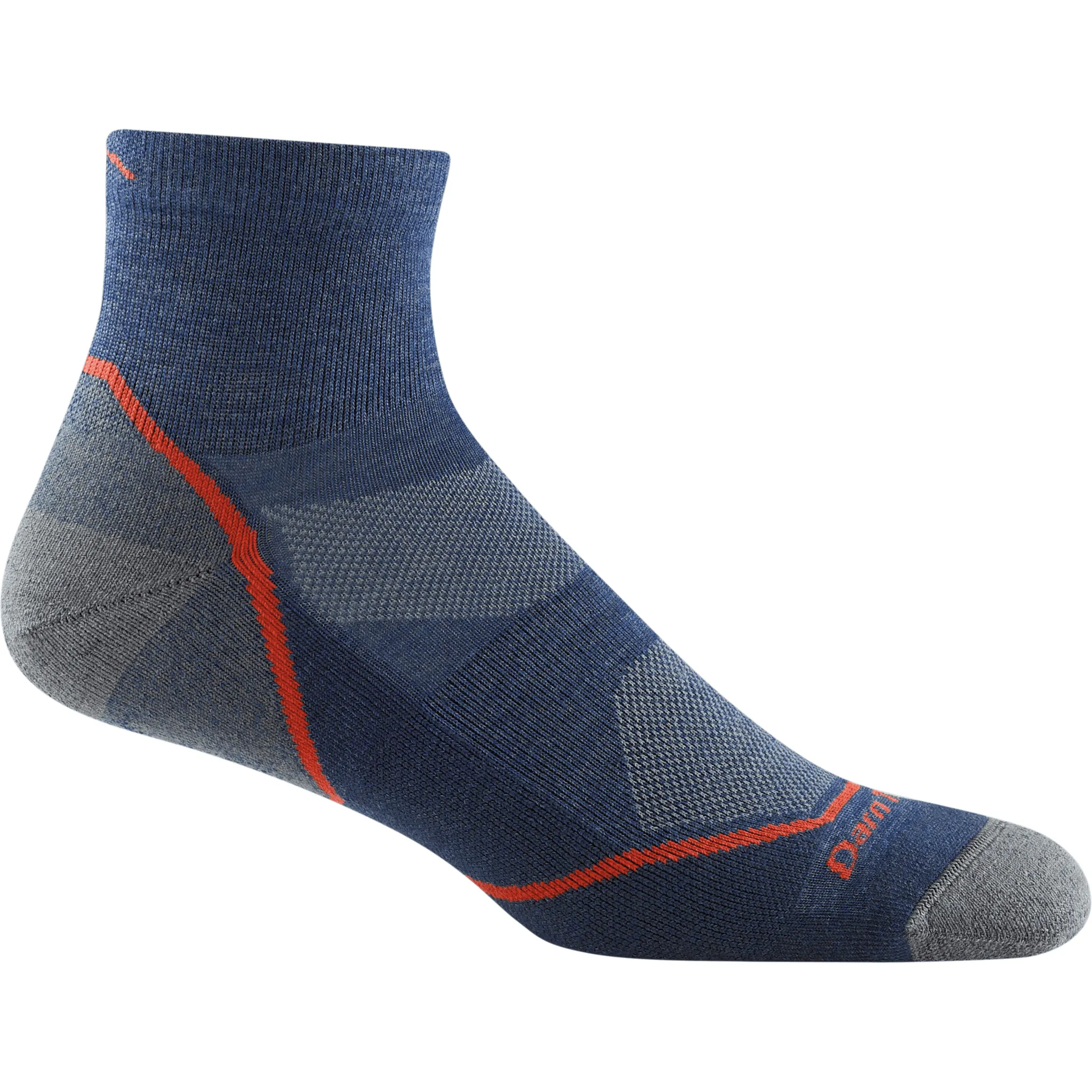 Darn Tough Mens Light Hiker Quarter Lightweight Socks
