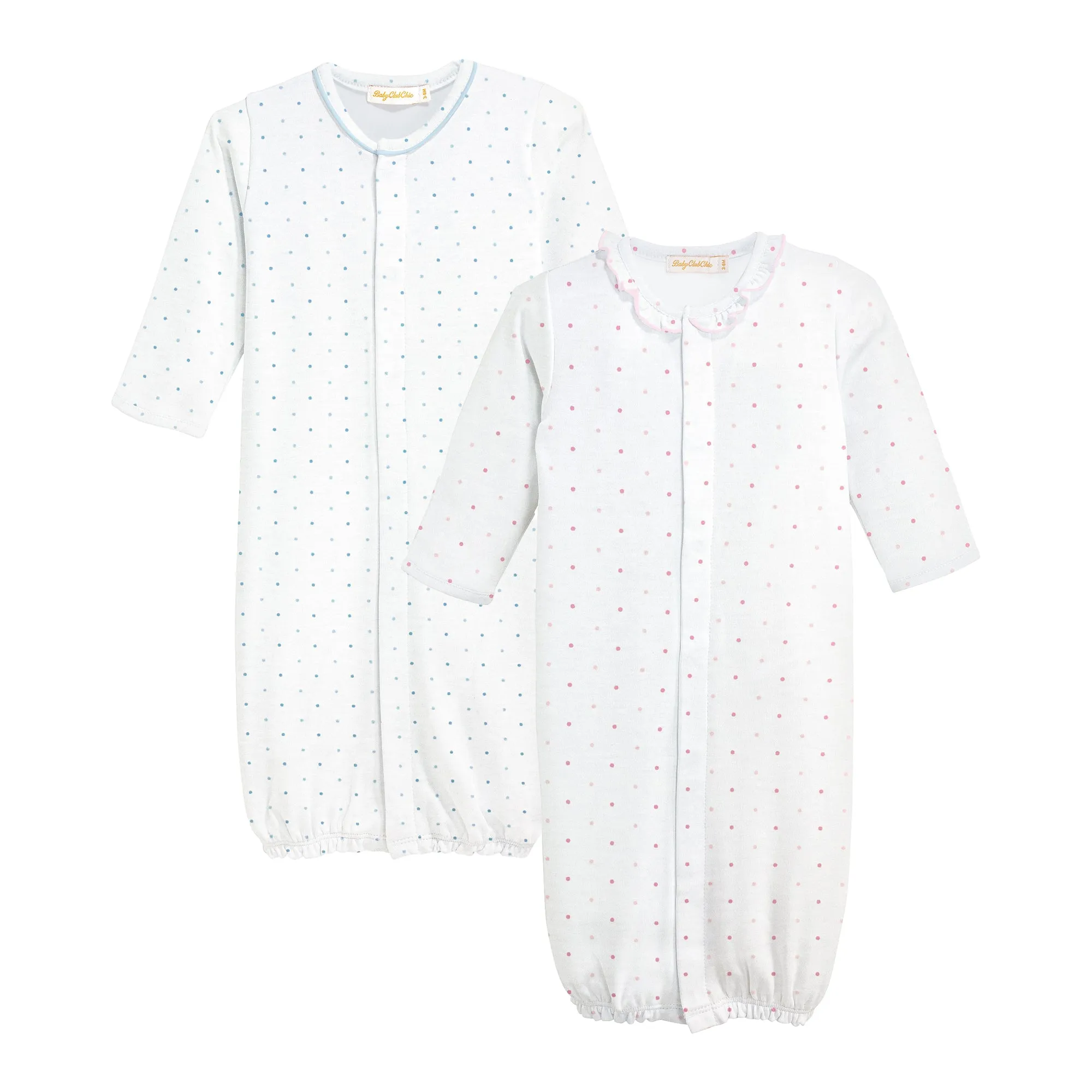 Dots Printed Conv Gown