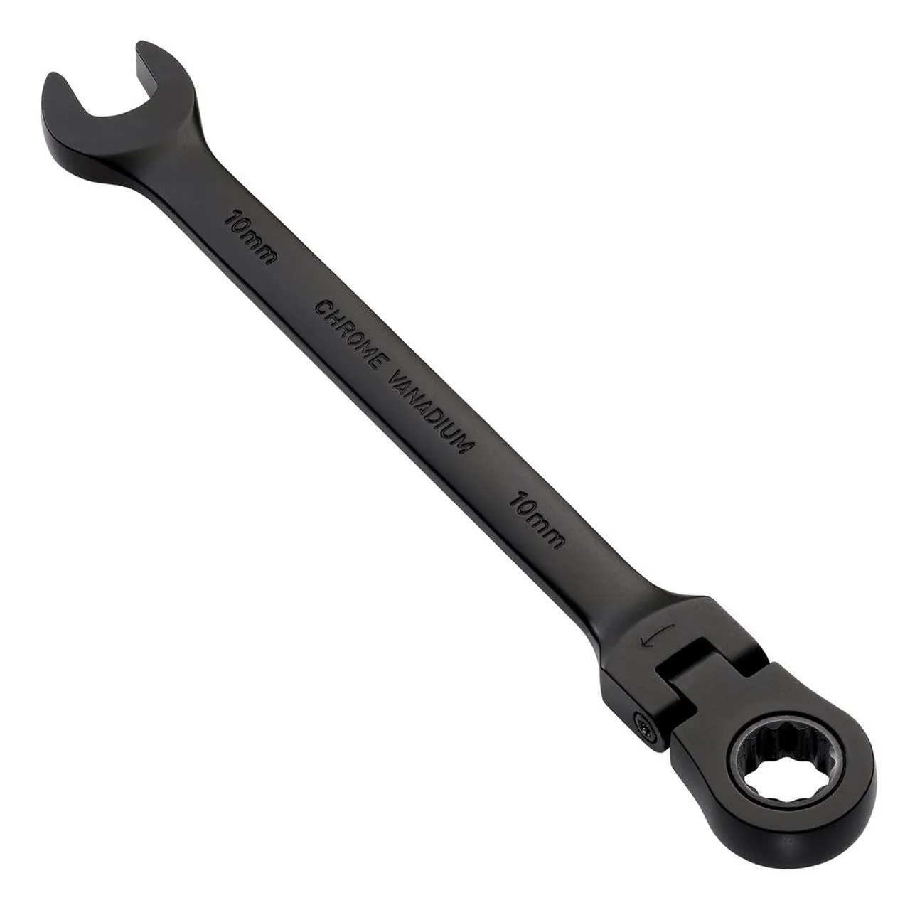 Draper Expert HI-TORQ® Metric Flexible Head Ratchet Combination Spanner 10mm Black