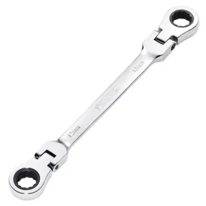 Draper Tools HI-TORQ® Metric Flexible Head Double Ring Ratchet Spanner, 12 x 13mm