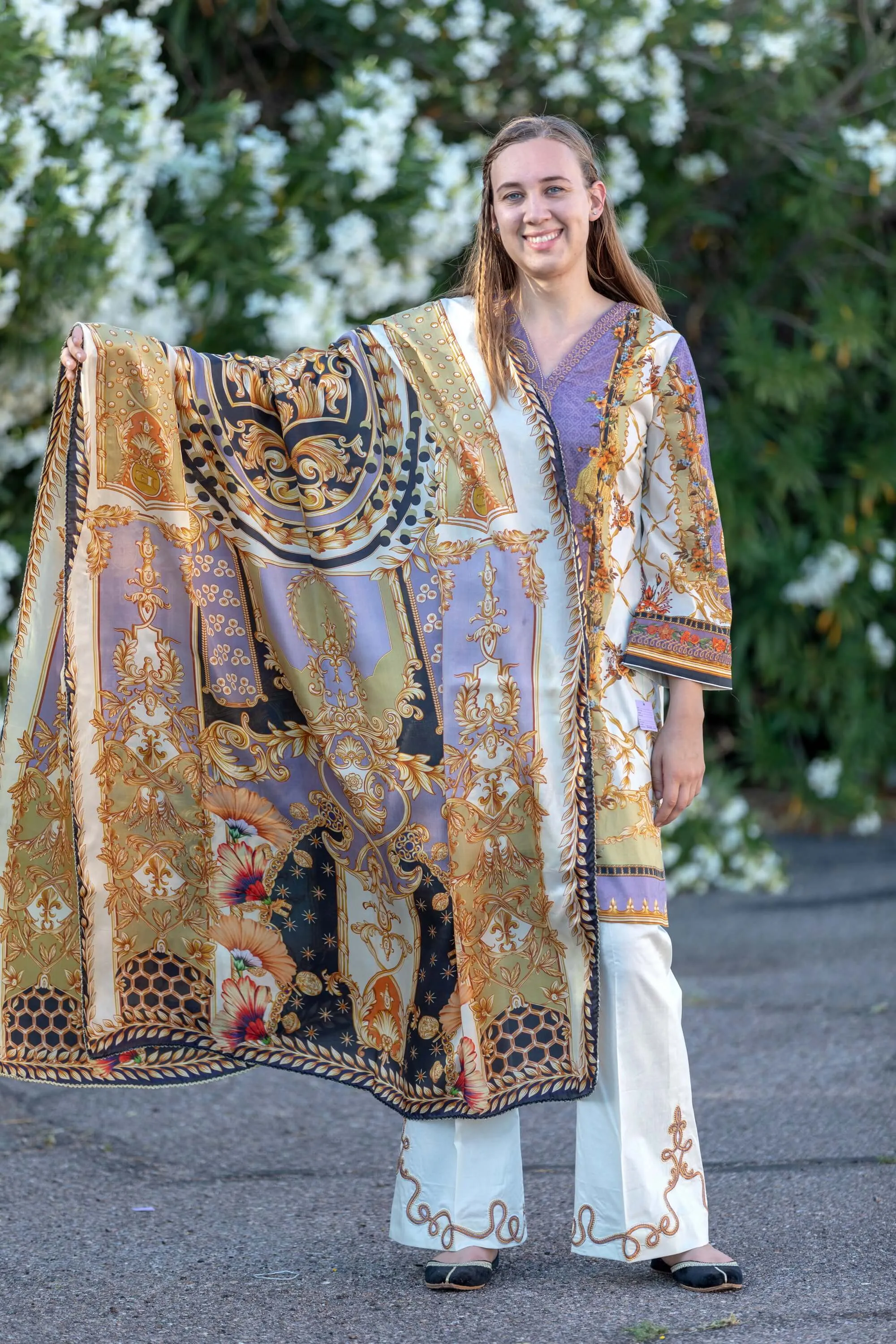 Elan Mauve Suit Lawn-Cotton Suit