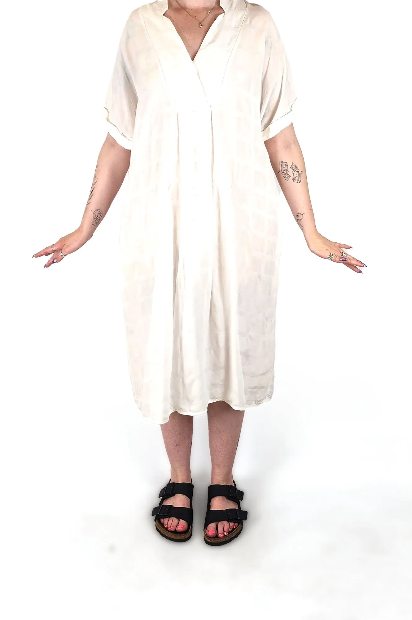 Elk white dress size S/M (generous fit, fits 12-14)