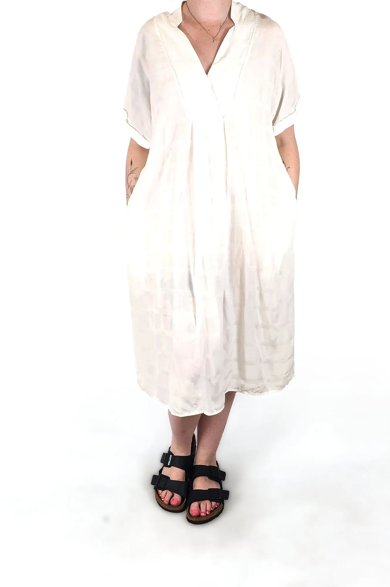 Elk white dress size S/M (generous fit, fits 12-14)
