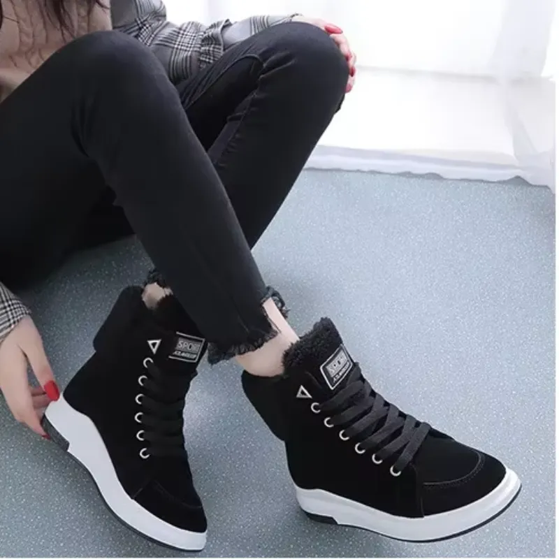 Emmy | Warme Gevoerde Hoge Sneakers
