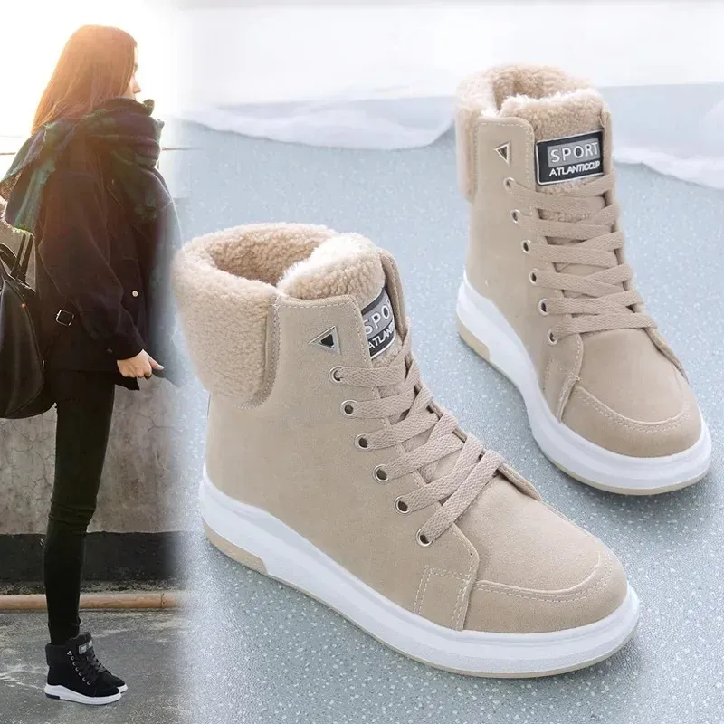 Emmy | Warme Gevoerde Hoge Sneakers