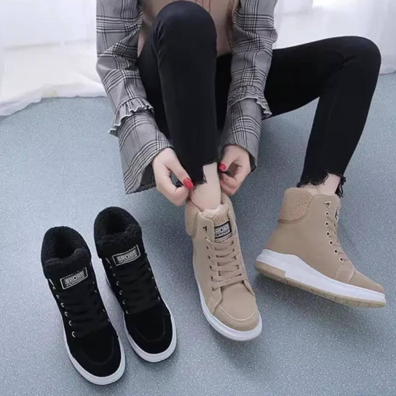 Emmy | Warme Gevoerde Hoge Sneakers