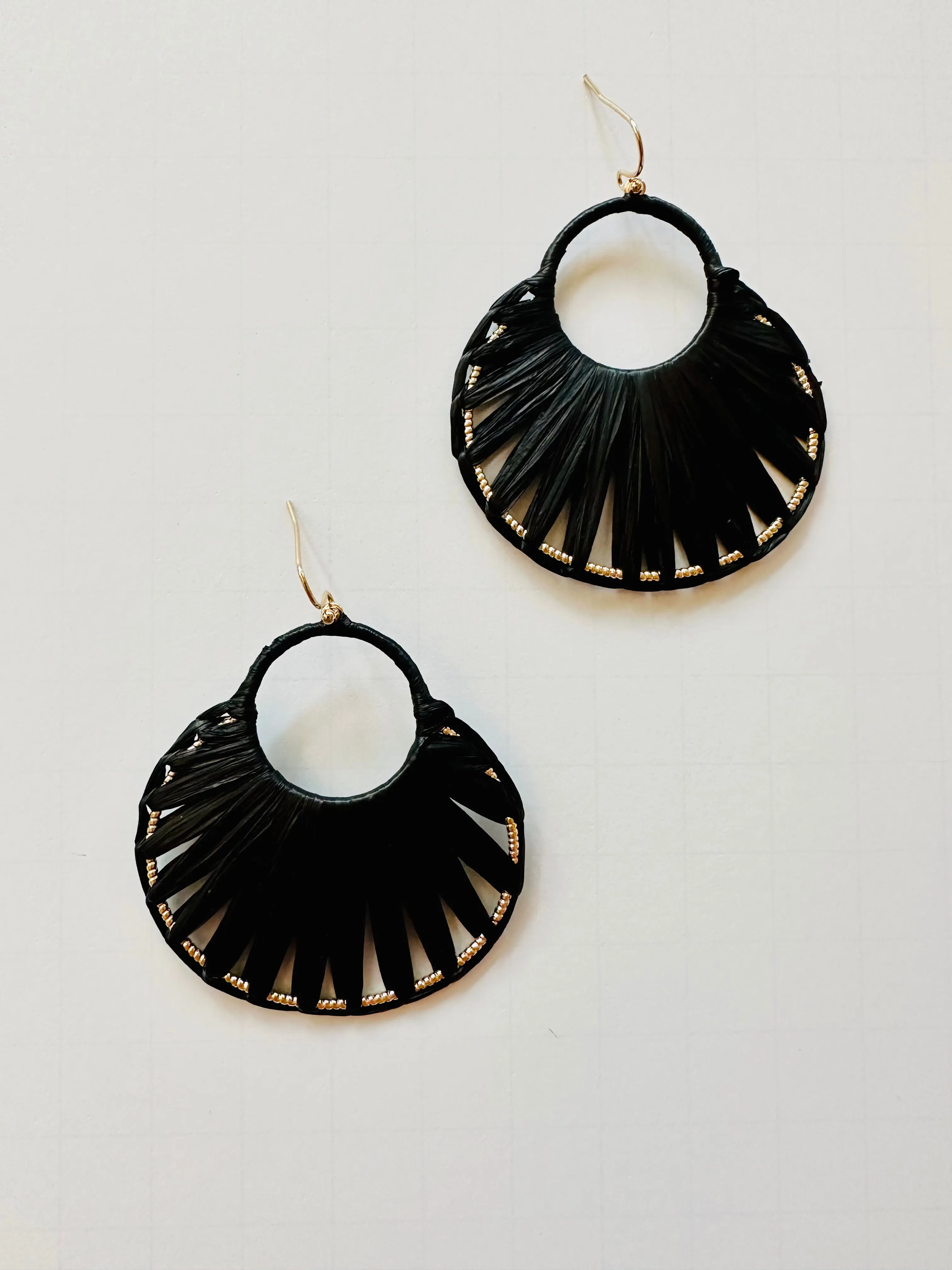 ER205 WOVEN GOLD EARRINGS