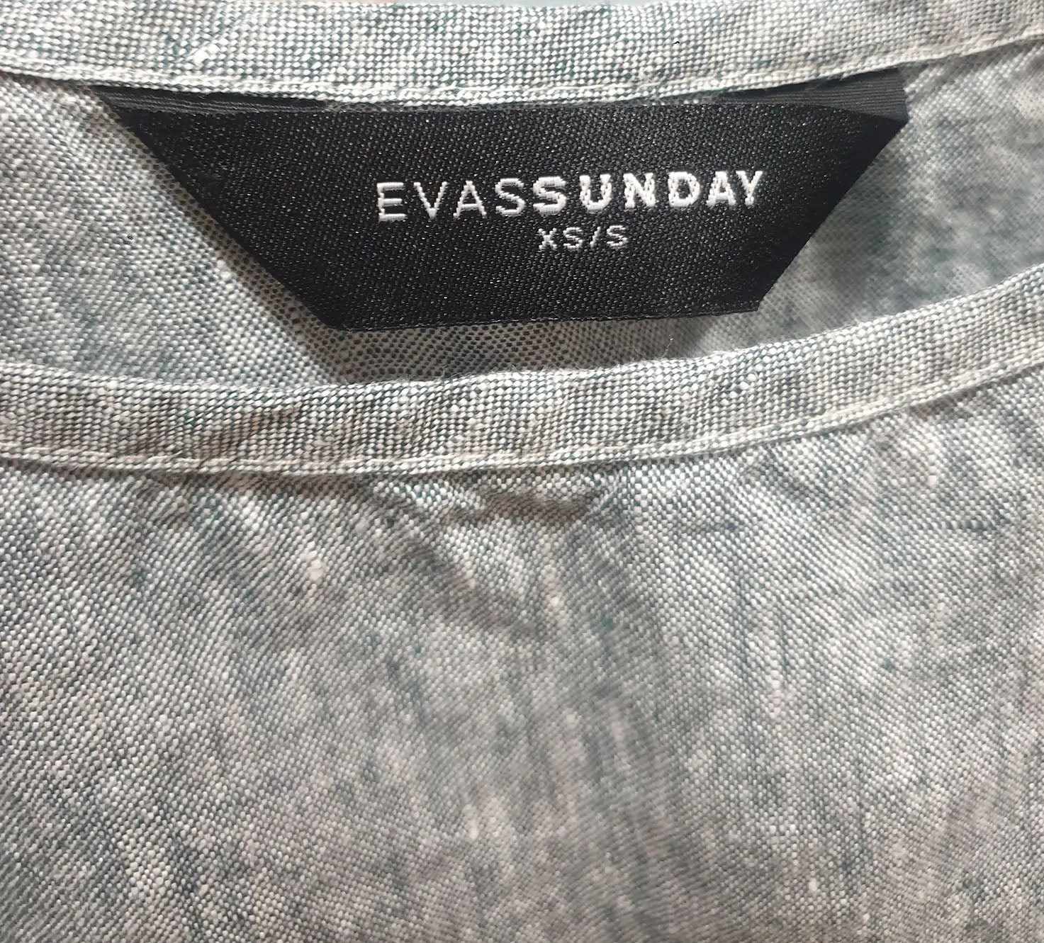 Evassunday natural colour linen top size 10