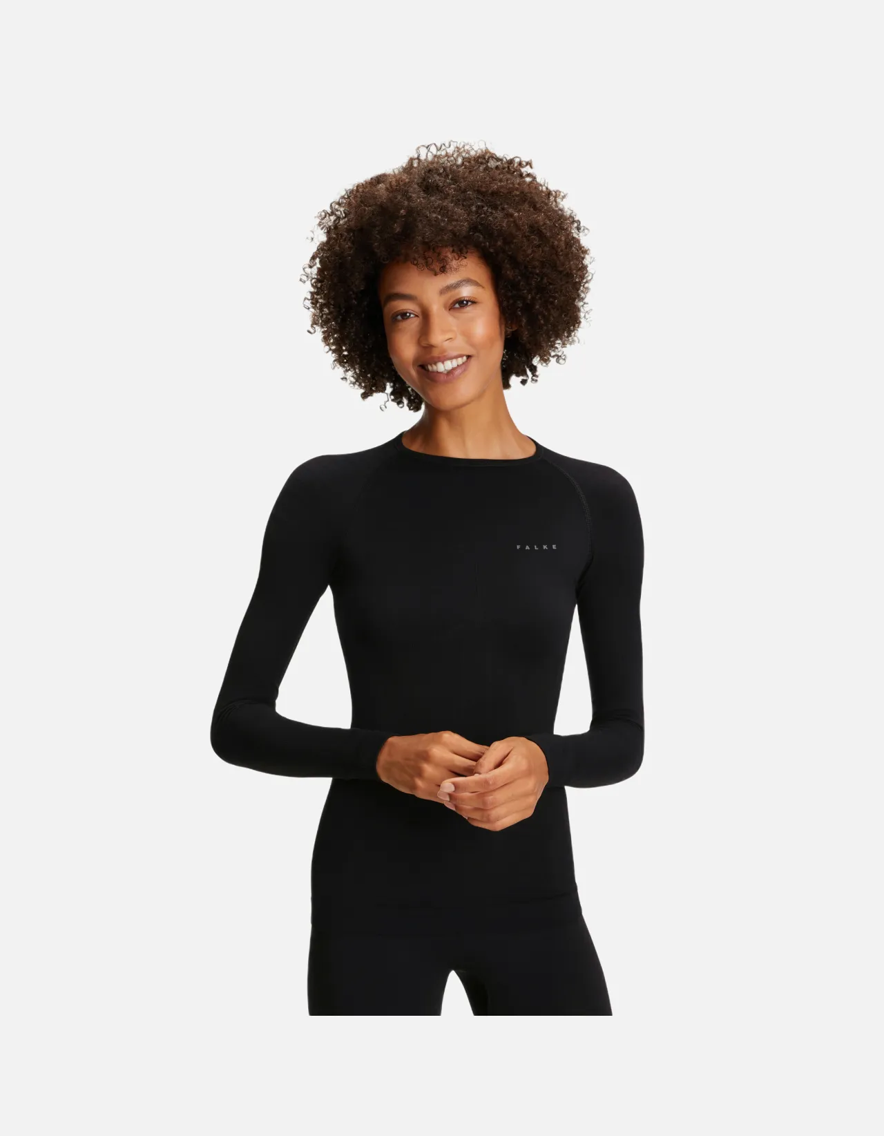 FALKE Women long sleeve Shirt Warm - Black