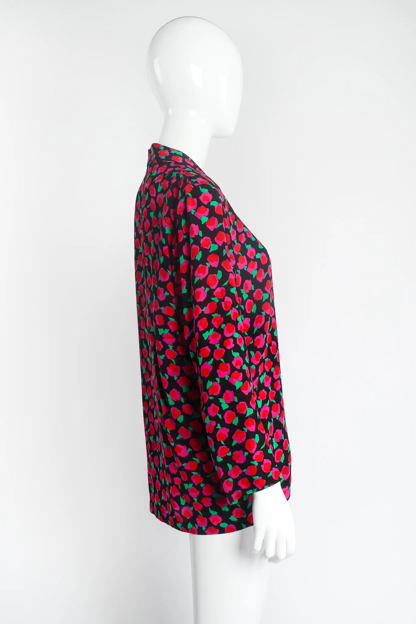 Floral Silk Jacket & Pant Lounge Set