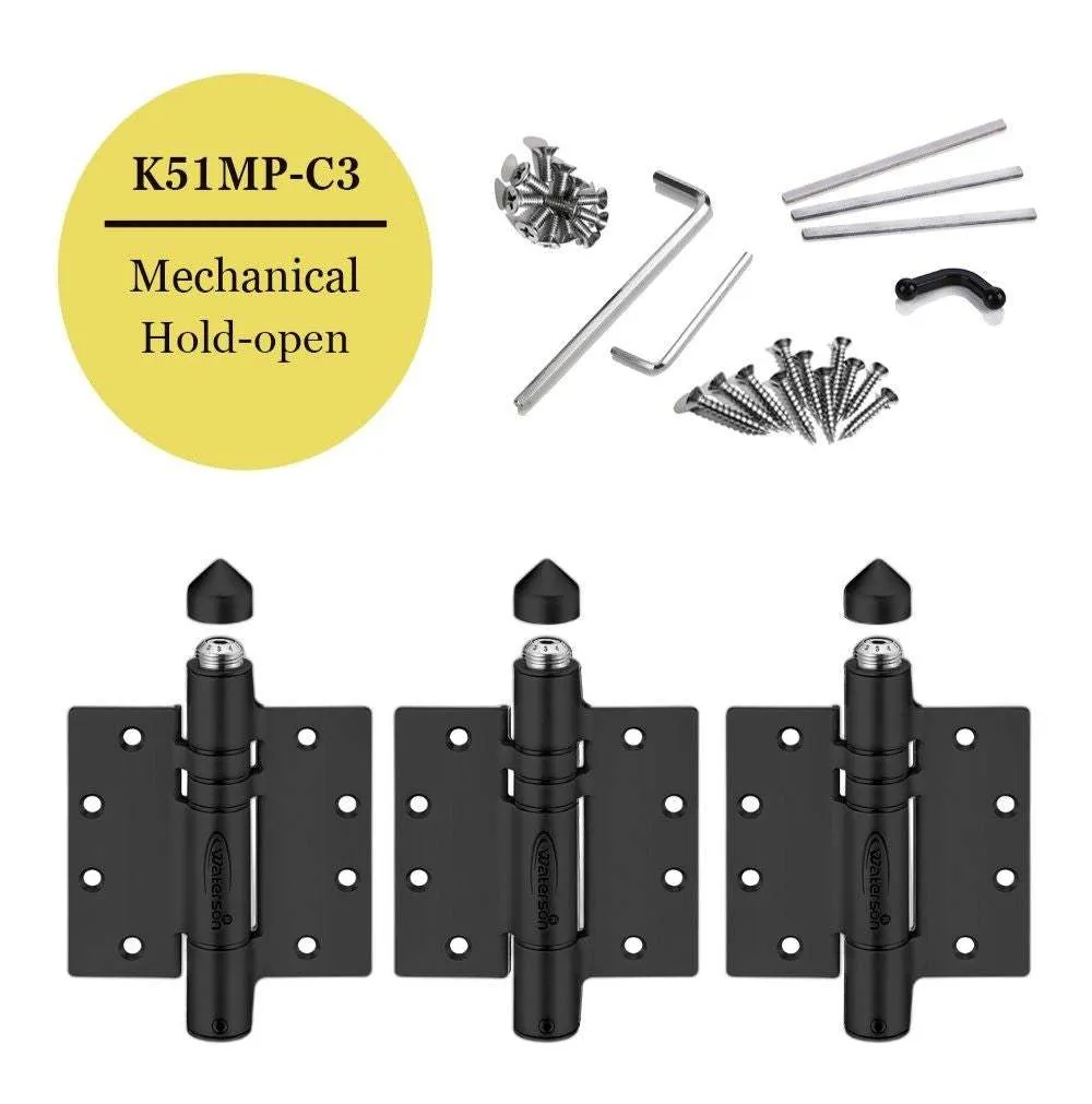 Gate Door Hinges | Self Closing | 7ft | Heavy Gate | K51MP-C3 | 3 Pack