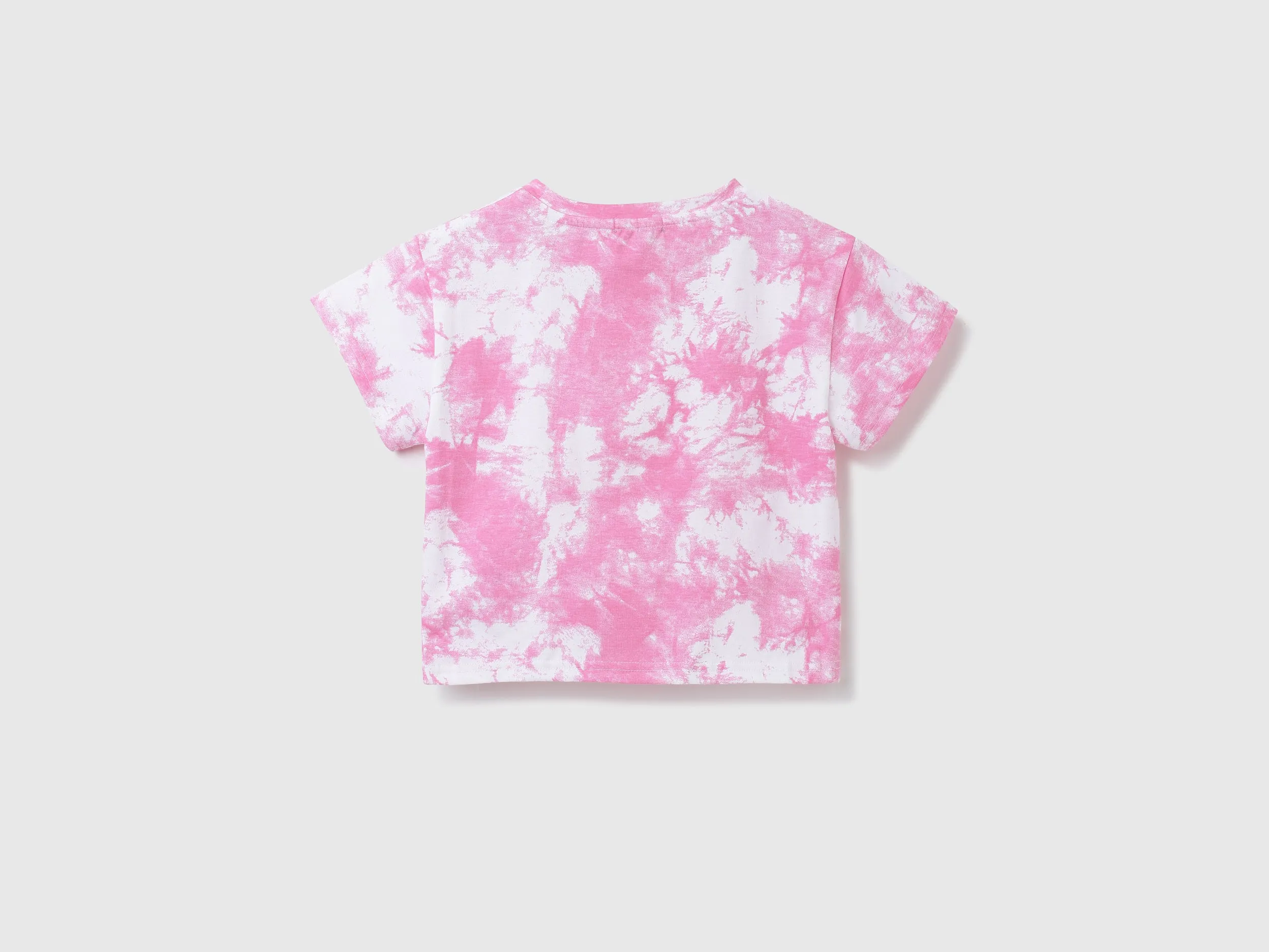 Girls Tie & Dye Round Neck Top
