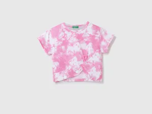 Girls Tie & Dye Round Neck Top