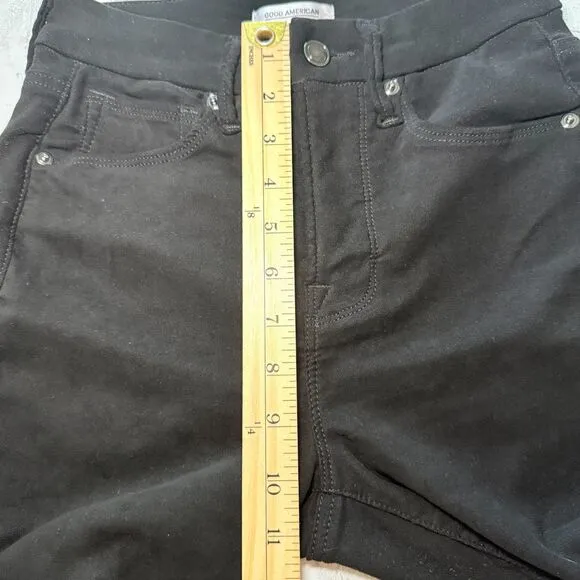 Good American Good Legs Suede Like Black Skinny Jeans Sz 4/27