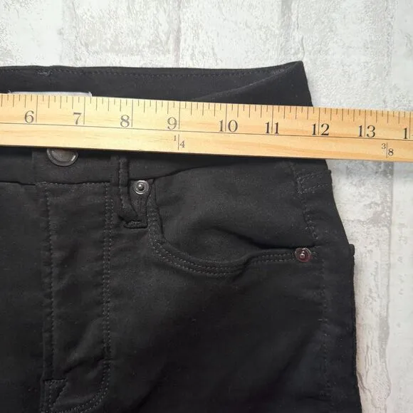 Good American Good Legs Suede Like Black Skinny Jeans Sz 4/27